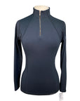 Dover Saddlery 'HeatBlast' Long Sleeve Shirt in Black - Women's Medium