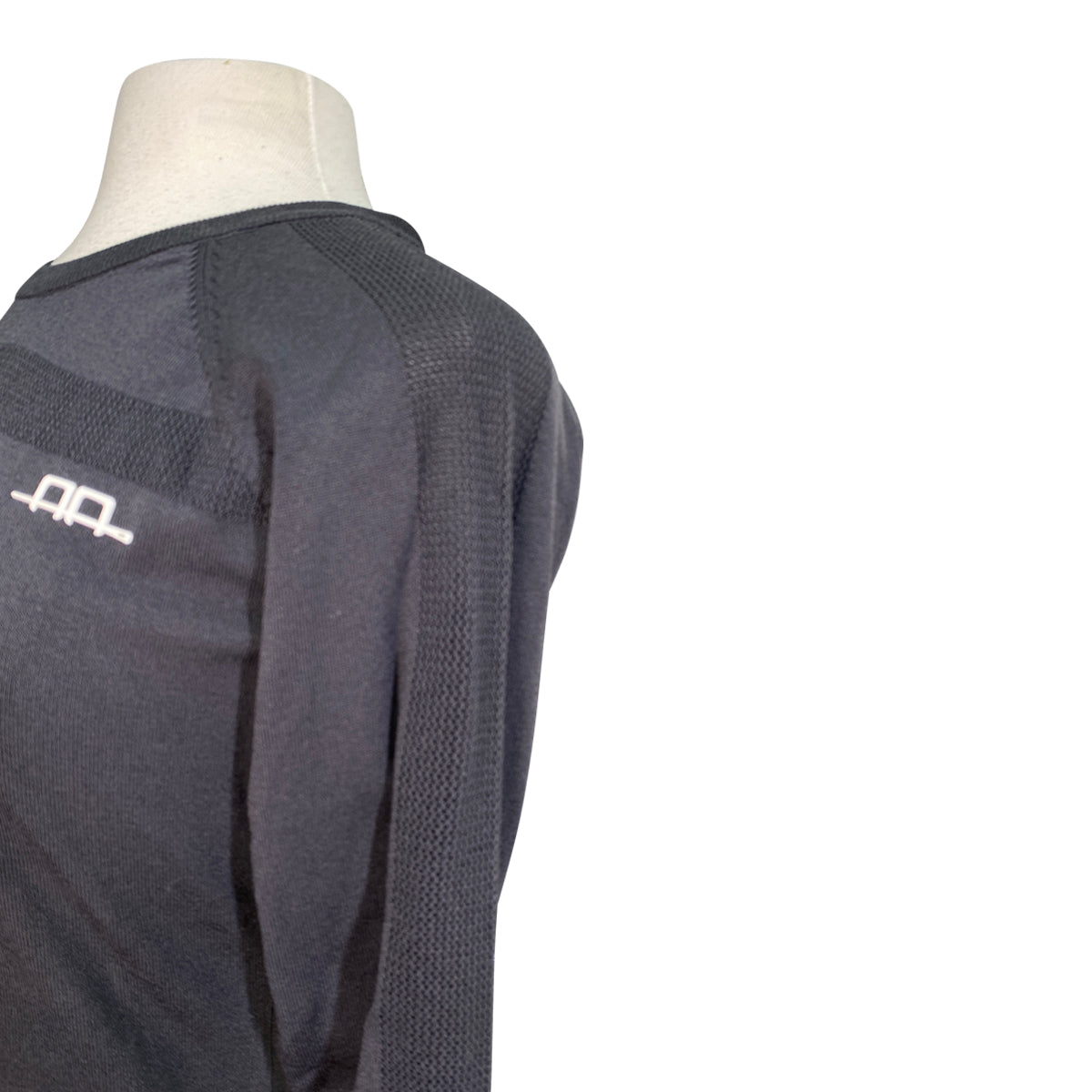 AA Platinum 'Aria' Perforated Sweater in Charcoal