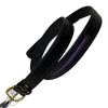 Green Hill Leather Belt in Black/Purple