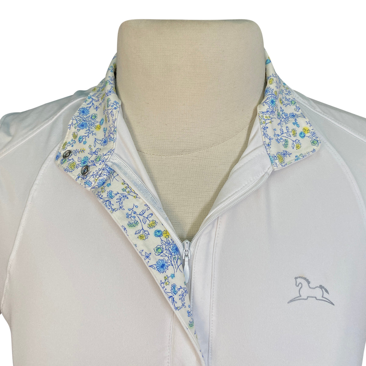 RJ Classics &#39;Sadie 37.5&#39; Ladies Show Shirt in White w/Floral Pattern
