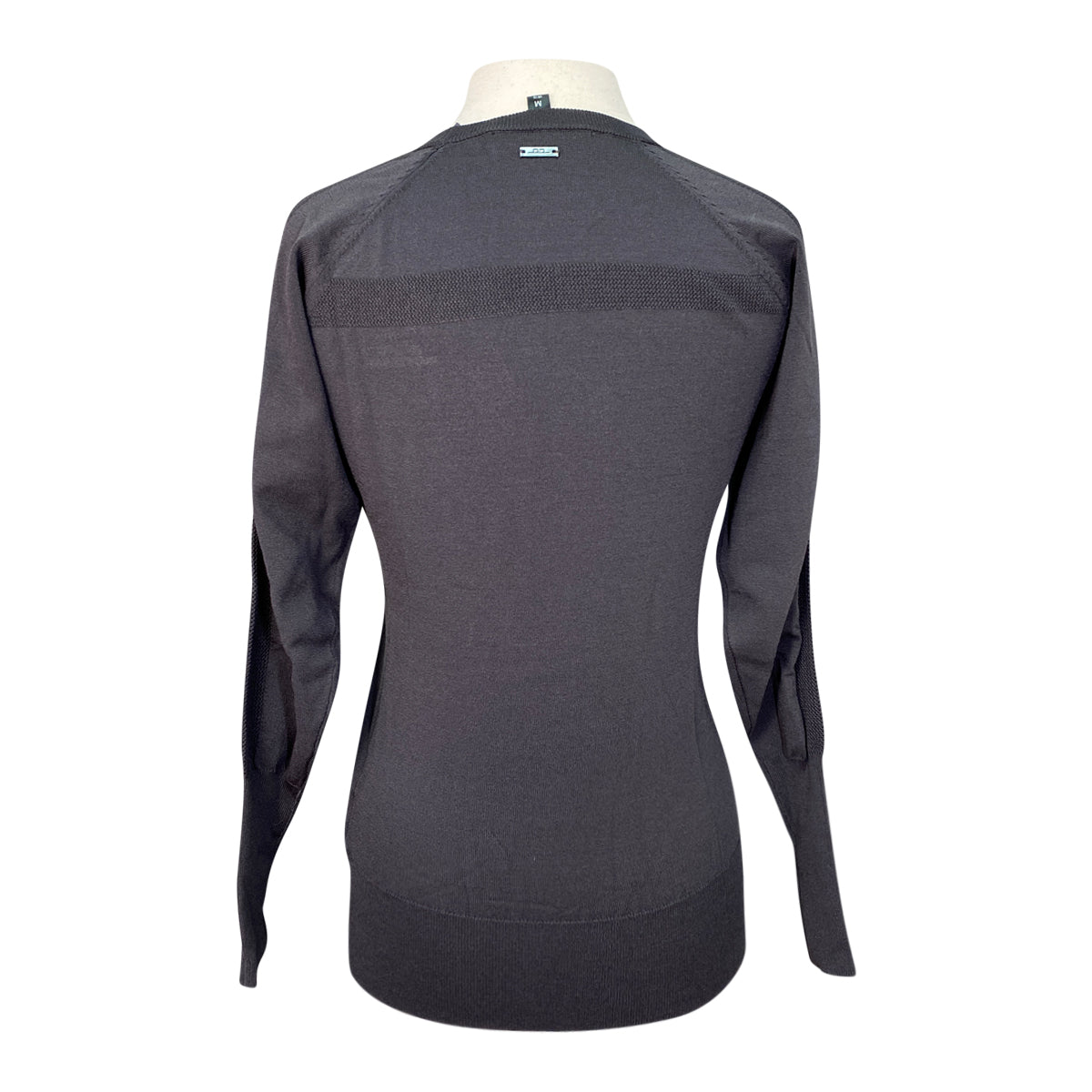 AA Platinum 'Aria' Perforated Sweater in Charcoal