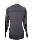 AA Platinum 'Aria' Perforated Sweater in Charcoal