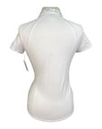 RJ Classics 'Sadie 37.5' Ladies Show Shirt in White w/Floral Pattern