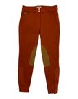 Dover Saddlery 'Wellesley Classic Legacy' Knee-Patch Breech in Rust - Women's 28
