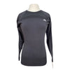 AA Platinum 'Aria' Perforated Sweater in Charcoal