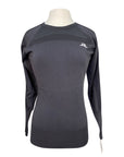 AA Platinum 'Aria' Perforated Sweater in Charcoal
