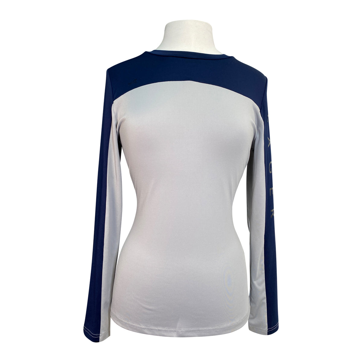 Fager 'Nicky' Long Sleeve Shirt in Navy/Grey