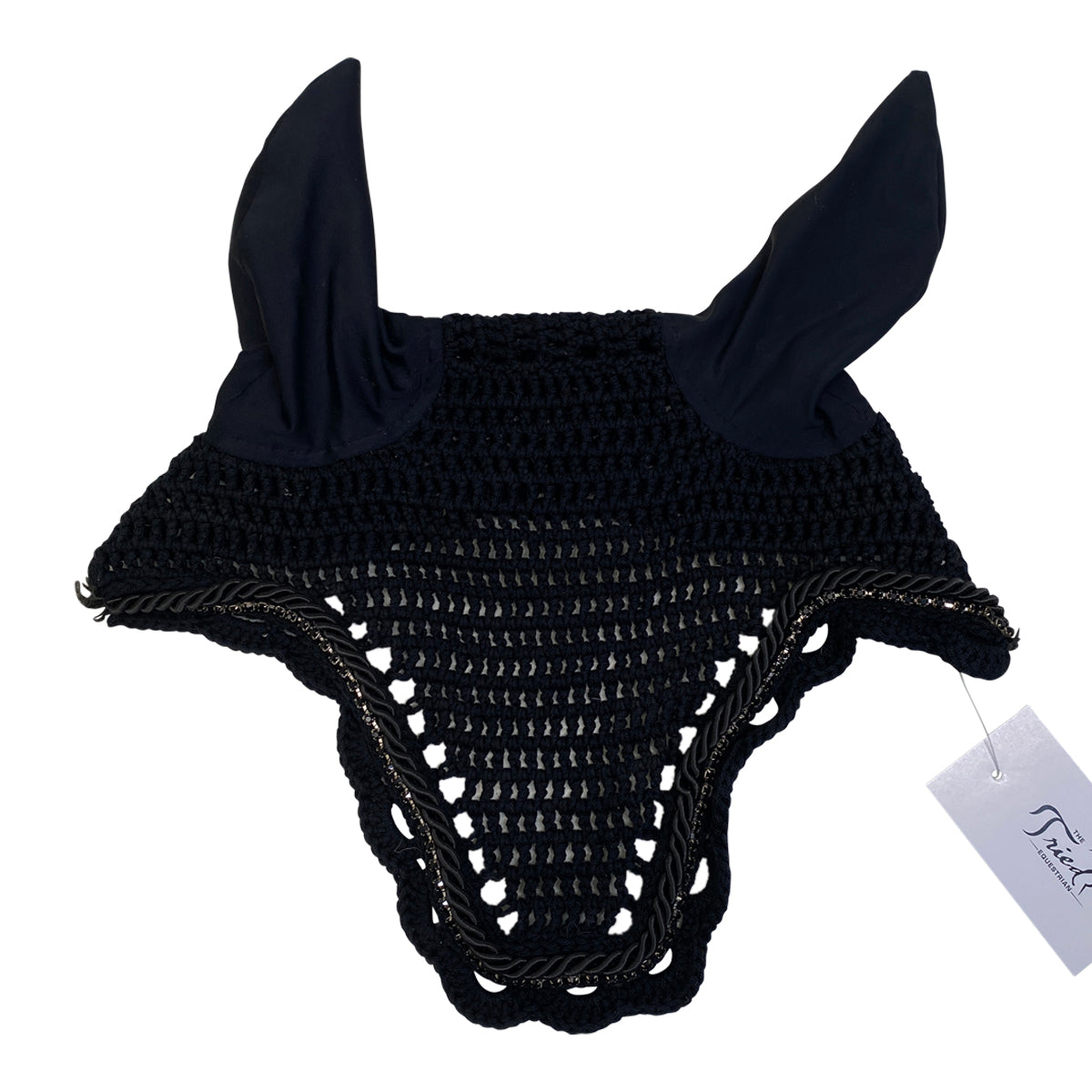 Crochet Fly Bonnet in Black