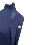 TKEQ The 'Chloe' High Collar Technical Top in Navy - Women's Large