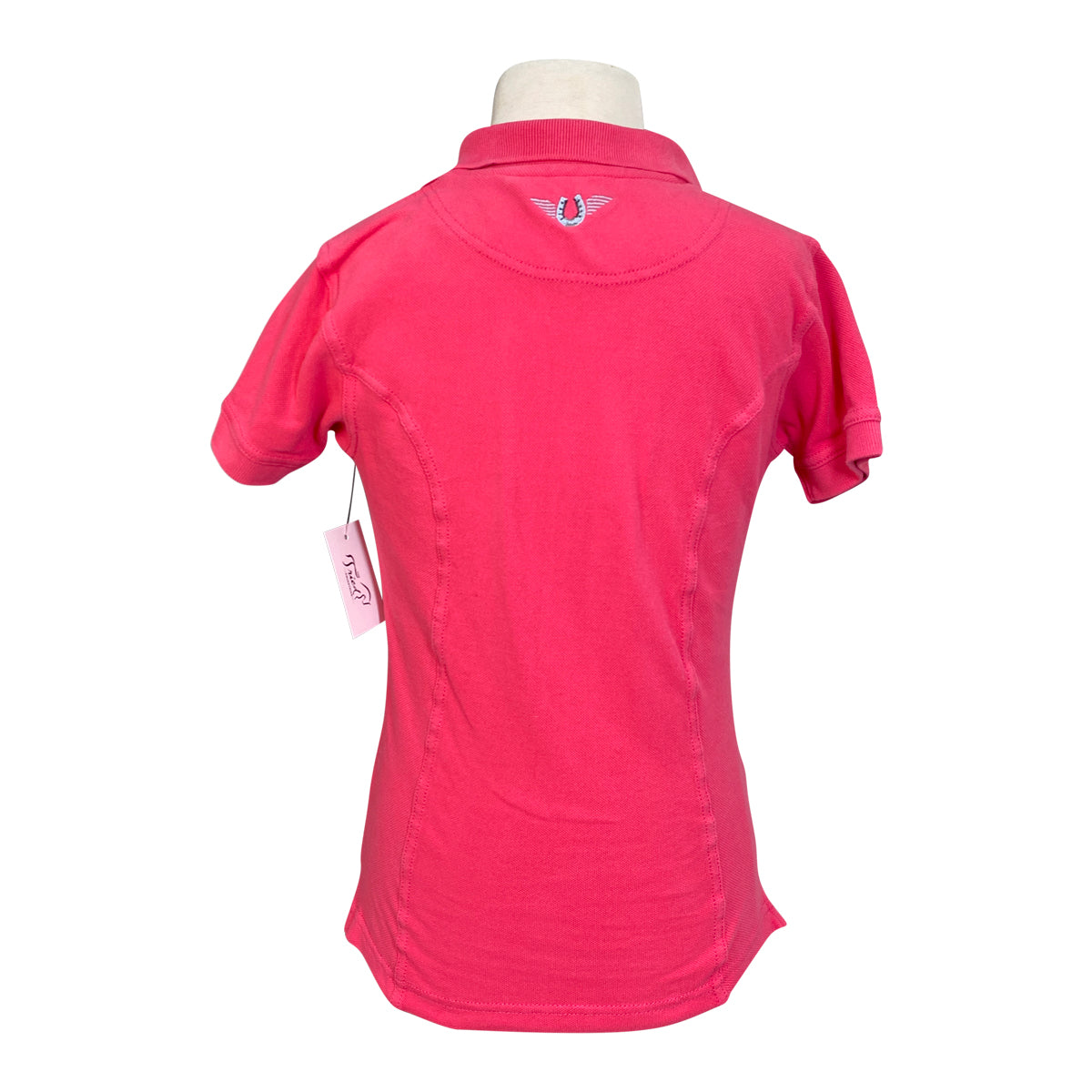 TuffRider Kids Polo Sport Shirt in Hot Pink