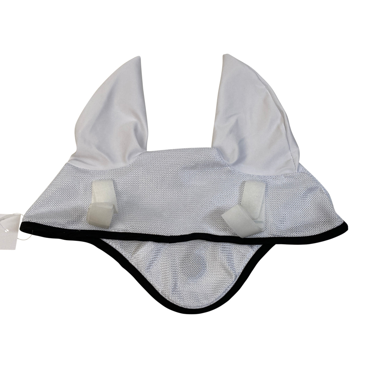 Standard Issue Equestrian Mesh Bonnet in White/Black Trim