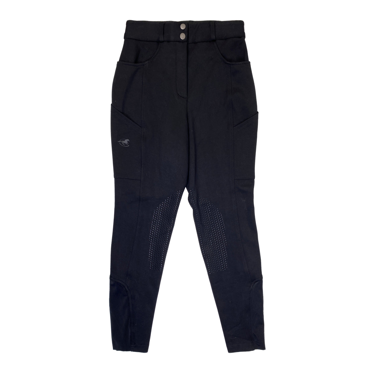SmartPak Piper Knit 'Everyday' Knee Patch Breeches  in Black