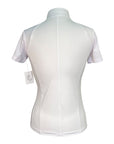 TKEQ The 'Sloan' Short Sleeve Competition Top in White