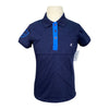 Horze 'Fernanda' S/S Kids Polo Shirt in Navy