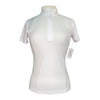 TKEQ The 'Sloan' Short Sleeve Competition Top in White