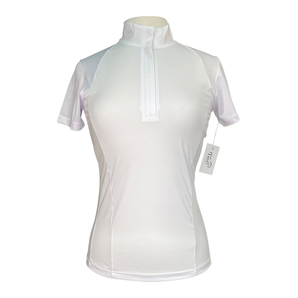 TKEQ The 'Sloan' Short Sleeve Competition Top in White