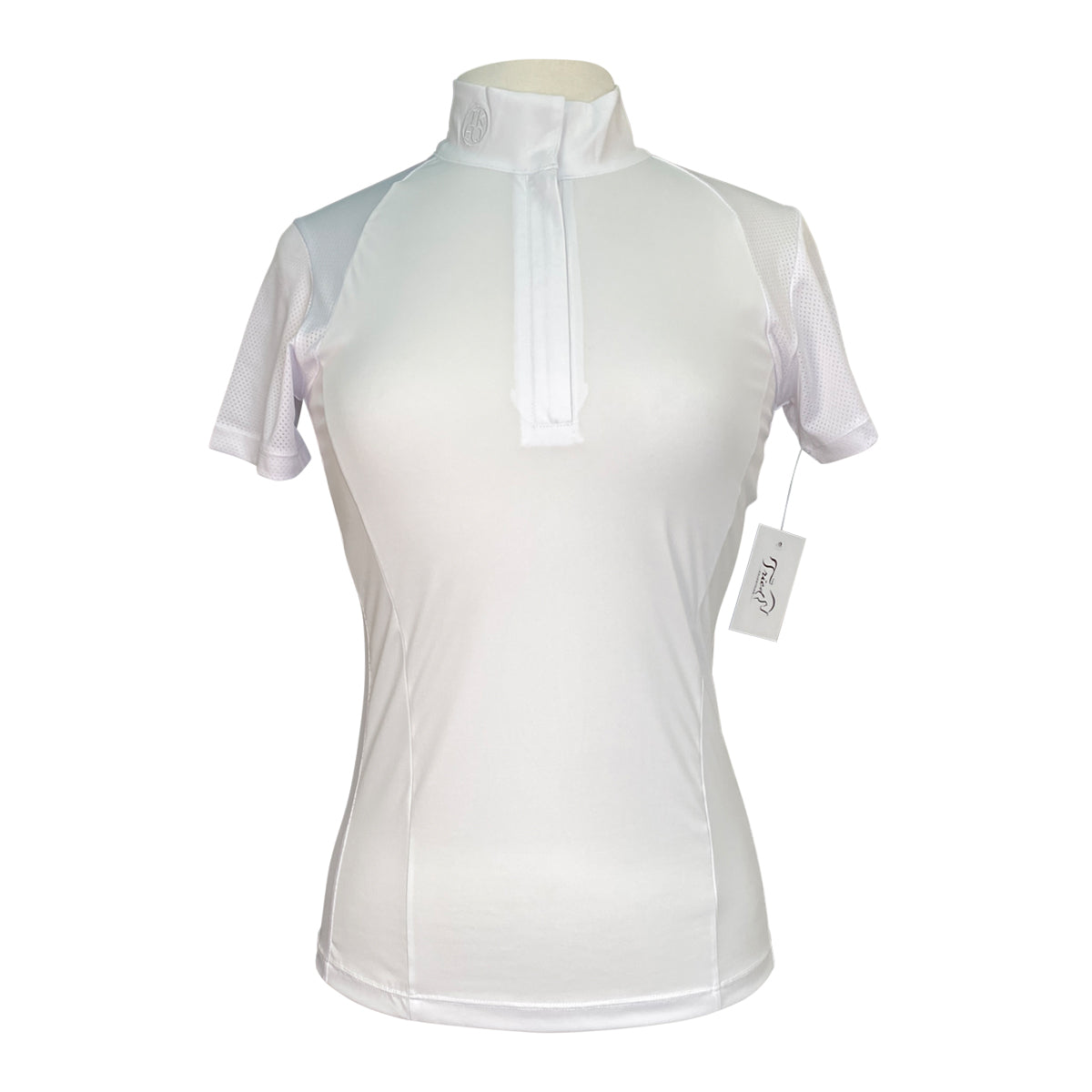 TKEQ The 'Sloan' Short Sleeve Competition Top in White