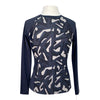 Botori 'Emmi' Raglan Top in Charcoal Camo