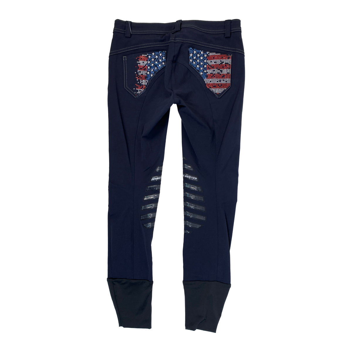 Animo Knee Patch USA Breeches in Red/White/Blue