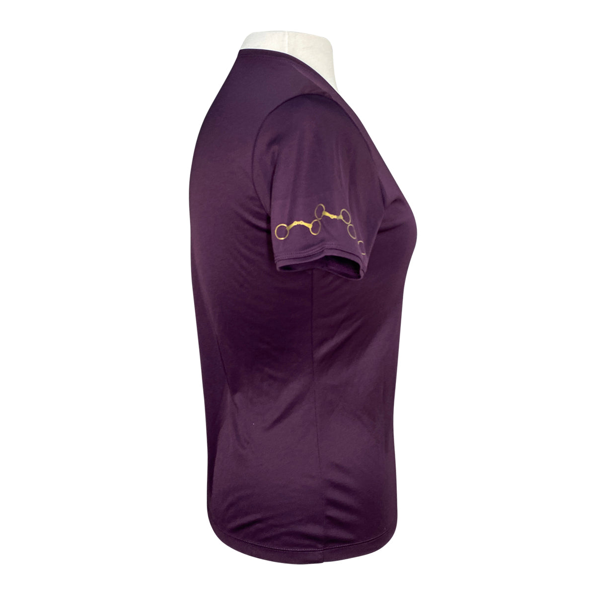 Arista 'Sublime' V-Neck Tee in Plum 