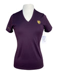 Arista 'Sublime' V-Neck Tee in Plum 