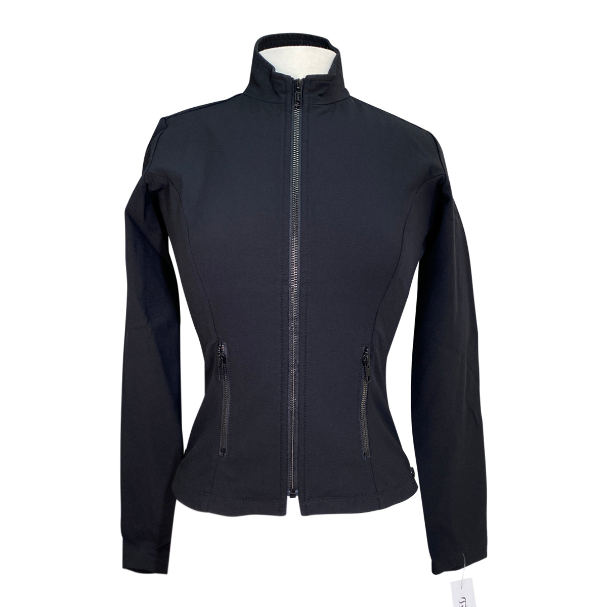 Front of Charles Ancona Training Jacket in Black - Women's XL