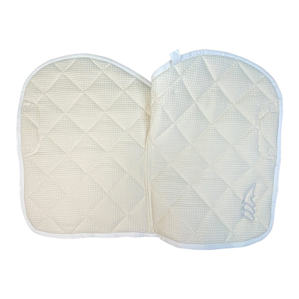 Equiline EGRIT RN &#39;Rombo&#39; Saddle Pad in White W/ Honeycomb Inserts