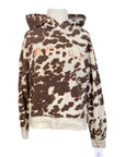Ariat Hoodie in Brown Cow Print
