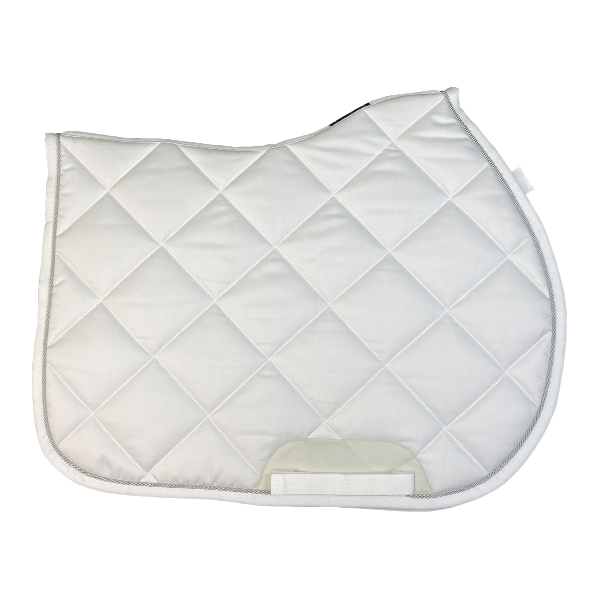Equiline EGRIT RN 'Rombo' Saddle Pad in White W/ Honeycomb Inserts