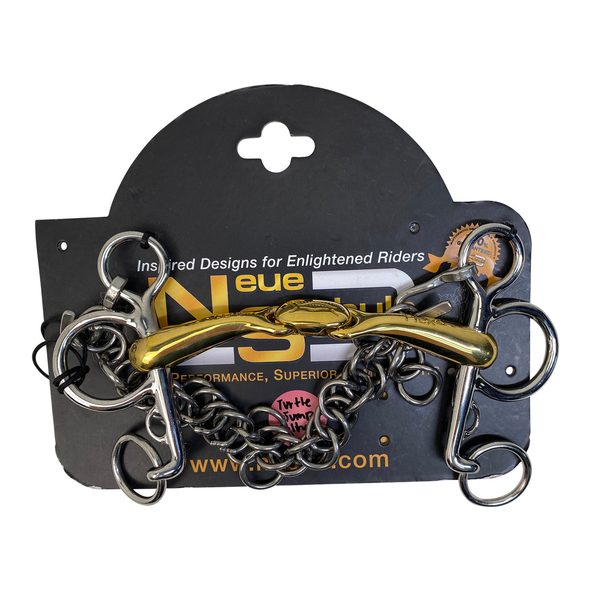 Neue Schule 'Turtle Top Jumper' Pelham Bit in Salox Gold/ Stainless