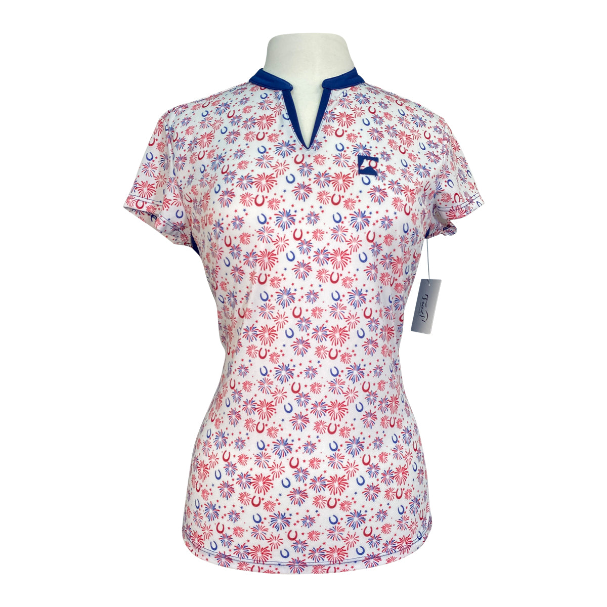 Riding Sport Perforated Tee in Fireworks 