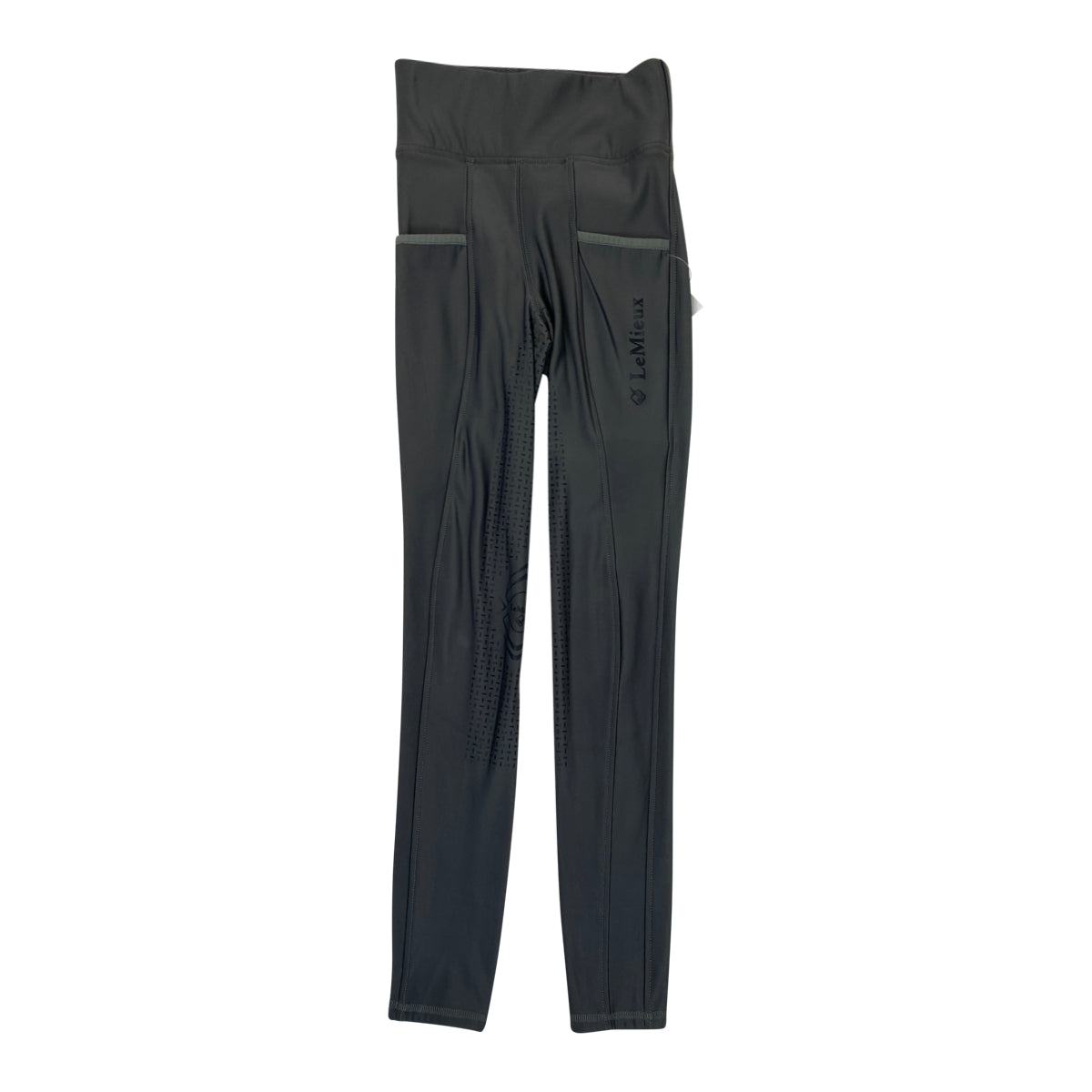 LeMieux Pull On Full Seat Silicone Breeches in Slate