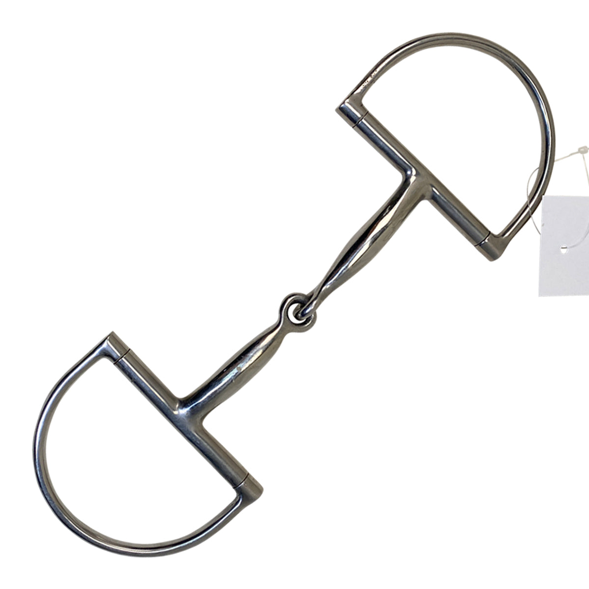 Single Joint D-Ring Snaffle Bit in Stainless Steel - 5.25"