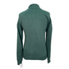 Equestrian Stockholm 'Half-Zip' Knit Top in Sycamore Green