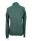 Equestrian Stockholm 'Half-Zip' Knit Top in Sycamore Green
