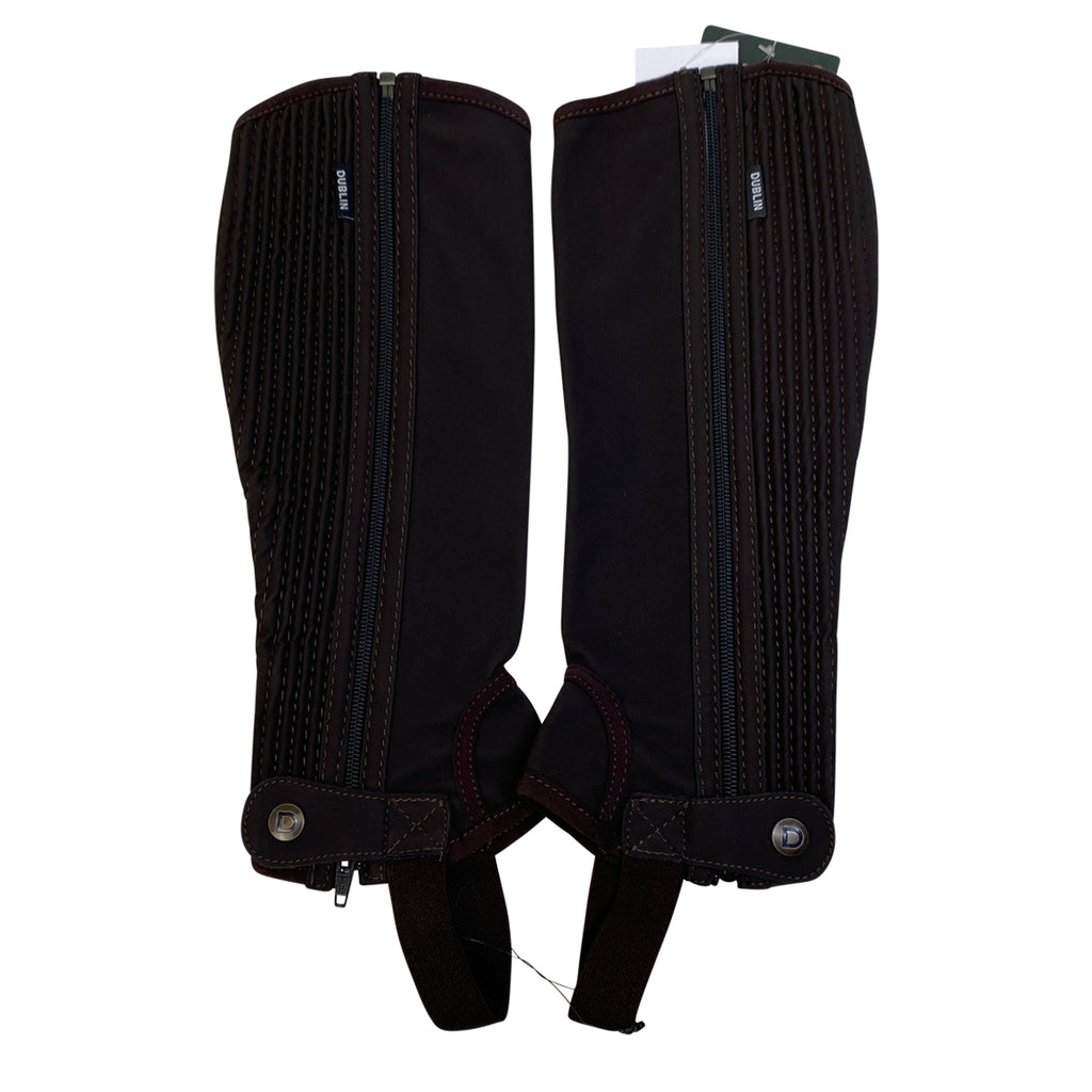 Dublin Easy Care Half Chaps in Brown