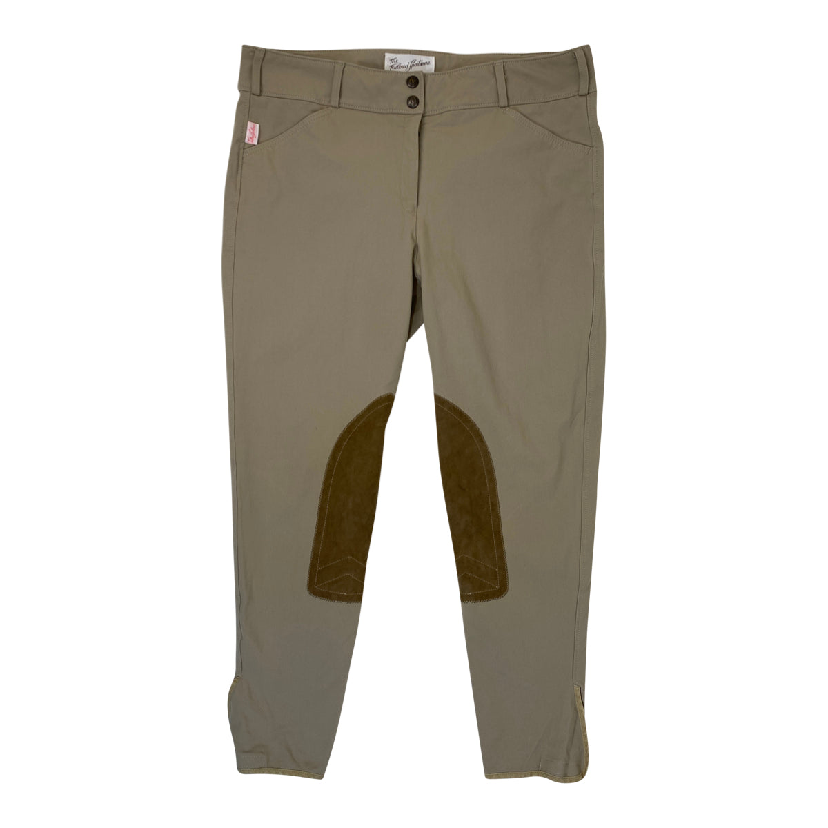 Front of Tailored Sportsman 'Trophy Hunter' Breeches in Tan - Women's 36R