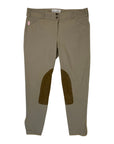 Front of Tailored Sportsman 'Trophy Hunter' Breeches in Tan - Women's 36R