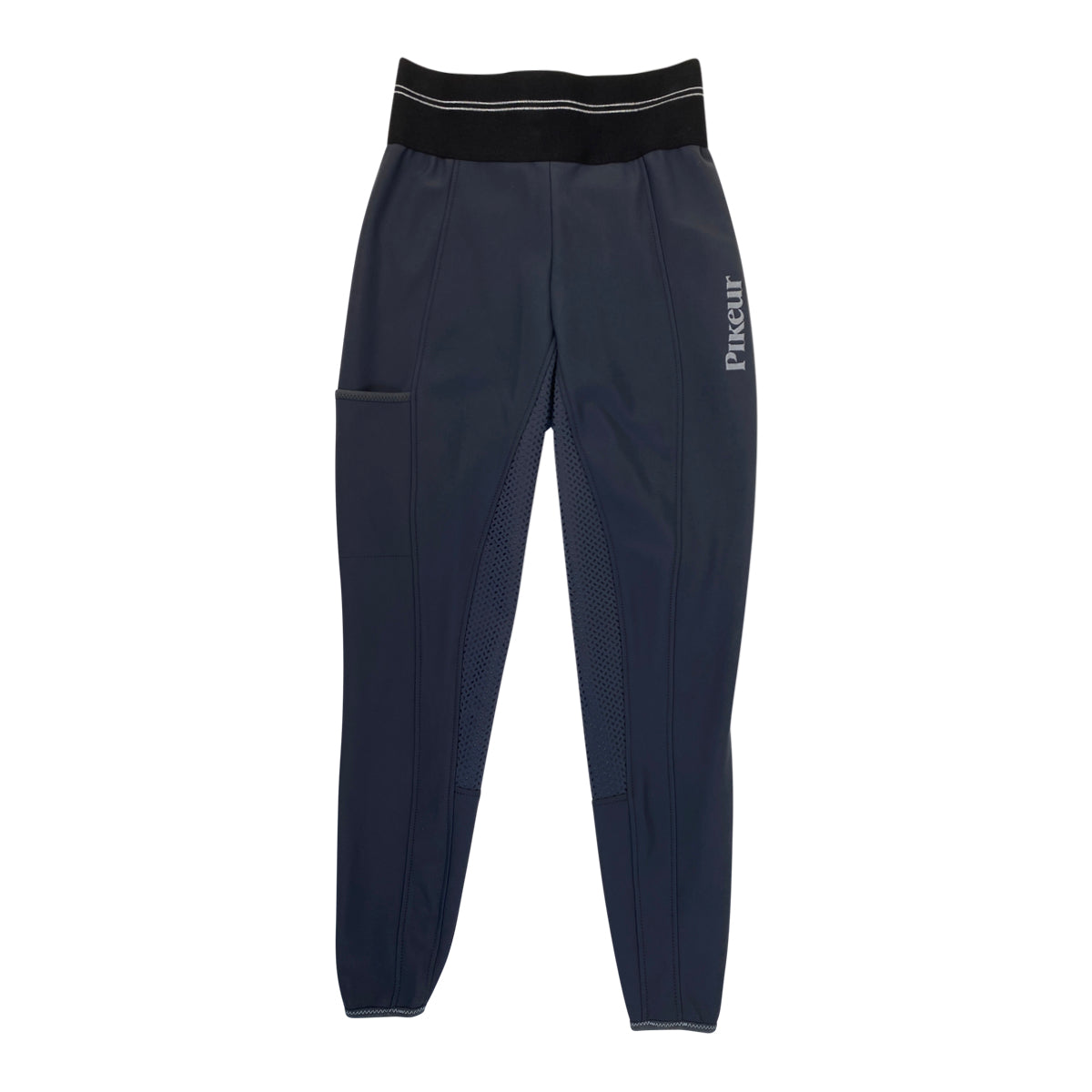 Pikeur 'Gia' Grip Athleisure Breeches in Steel Grey