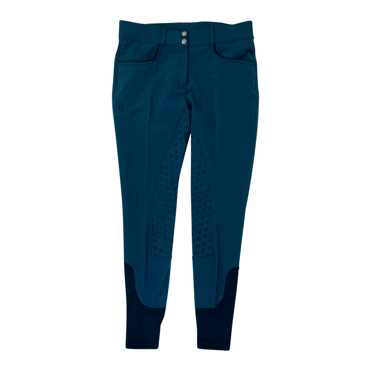 Halter Ego 'Perfection' Full Seat Breeches in Ocean Blue