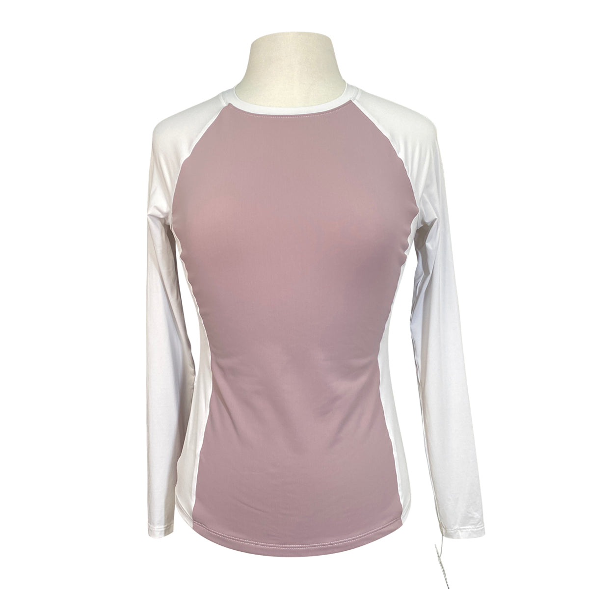 Botori 'Emmi' Raglan Top in Dusty Rose/White