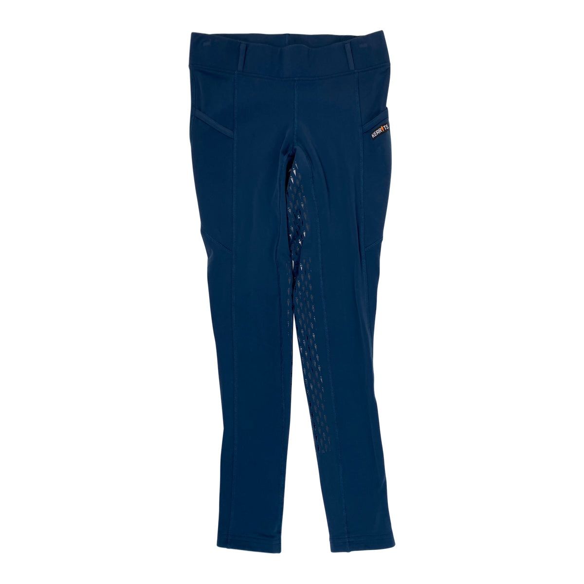 Front of Kerrits 'IceFil' Full Seat Tech Tights in Ink - Women's XS