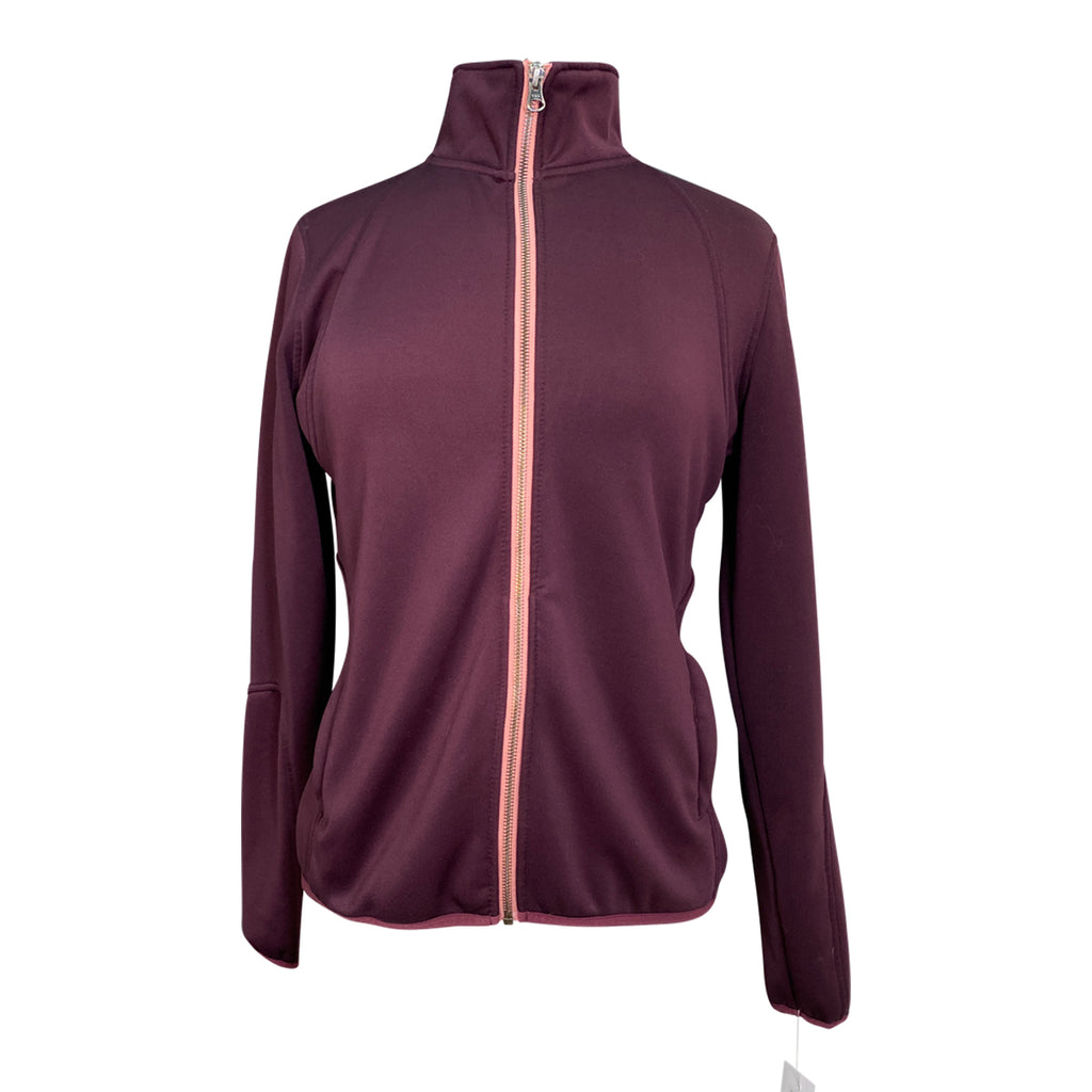 Asmar Equestrian 'Daphne' Zip Up in Plum