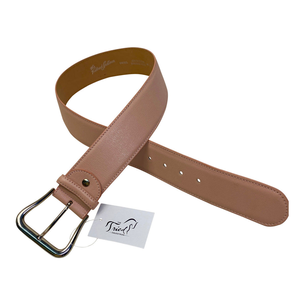 Tailored Sportsman Leather Belt in Baby Pink