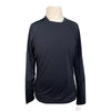 Dover Saddlery Perforated Wool L/S Kids Shirt in Black