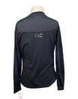 Dover Saddlery Perforated Wool L/S Kids Shirt in Black