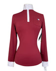 Hunt Club 'Sterling' Competition Shirt in Bordeaux