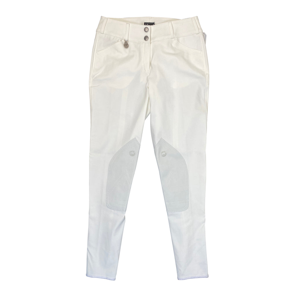 Pikeur 'Ciara' Knee Patch Breeches in White - Women's 30R