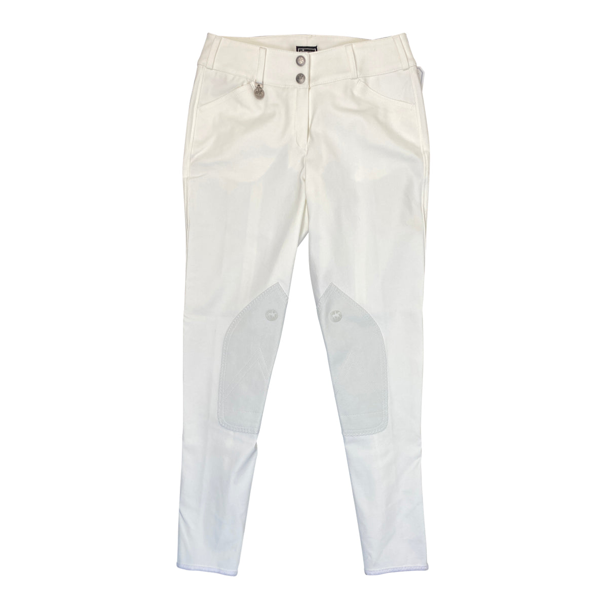 Pikeur 'Ciara' Knee Patch Breeches in White - Women's 30R