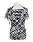 Back of Goode Rider 'Luxe' Show Shirt in Black Graphic - Women's Medium